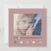 Einzigartige QR Rose Gold Couple Liebe Wedding Son Save The Date (Vorderseite)