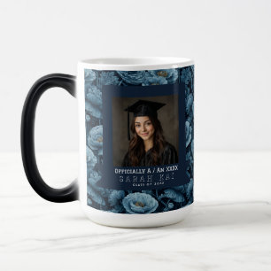 Einzigartige Ranunculus-Blumen-Absolventen-Kaffee Verwandlungstasse