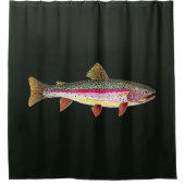 Einzigartige Regenbogenforelle Duschvorhang (Vorderseite)