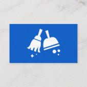 Einzigartige Reinigung von Weiß- und Blautönen Visitenkarte (Rückseite)