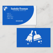 Einzigartige Reinigung von Weiß- und Blautönen Visitenkarte (Vorne/Hinten)