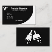 Einzigartige Reinigung von weißem und schwarzem Ha Visitenkarte (Vorne/Hinten)