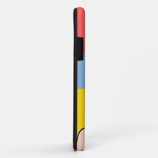 Einzigartige Retro-Frau, farbige Farbkombination R Case-Mate iPhone Hülle (Hinten/Rechts)