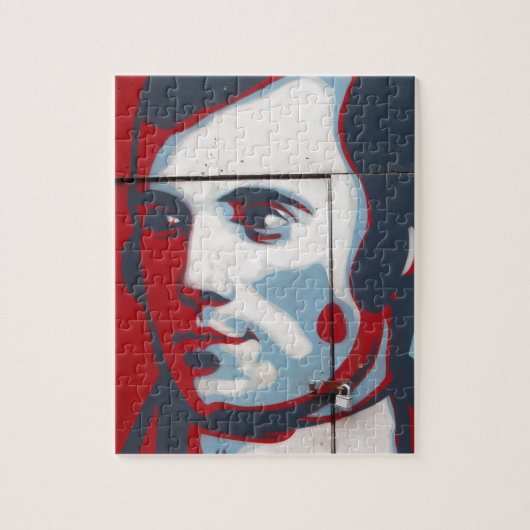 Einzigartige Robert Burns-Straßen-Kunst! Puzzle (Vertikal)