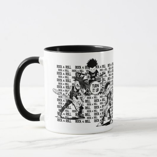 Einzigartige Rock & Roll Band-Rockers aus Cartoon Tasse (Links)