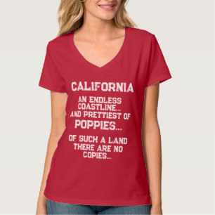 Einzigartige Romantik Love California Poppy Red T-Shirt