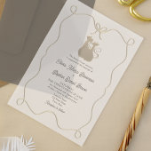 Einzigartige romantische Hochzeit Acryleinladungen