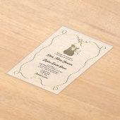 Einzigartige romantische Hochzeit Acryleinladungen (Ablage )