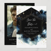 Einzigartige romantische Hochzeit Save The Date (Vorne/Hinten)