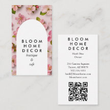 Einzigartige rosa Blume Fotografie QR-Codegrafik