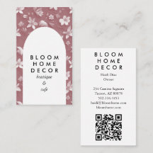 Einzigartige rosa Blume Fotografie QR-Codegrafik