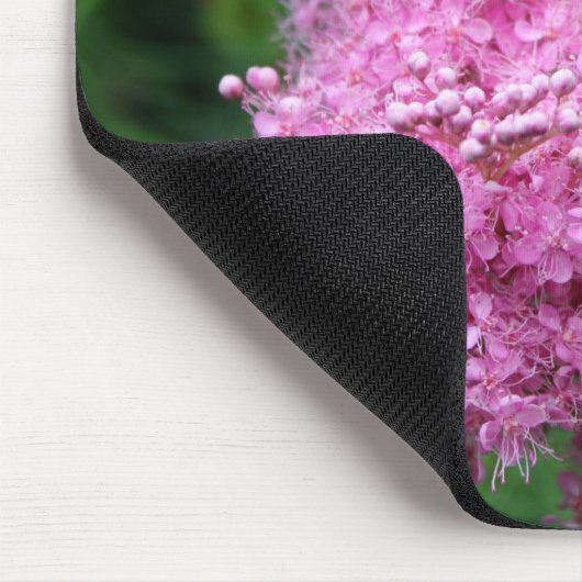 Einzigartige rosa Blume Mousepad (Ecke)