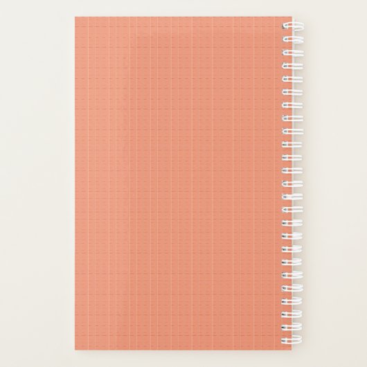 Einzigartige rosa Striptextur 2024 Weekly Personal Planer (Rückseite)