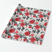 Einzigartige Rose Boho Wrapping Paper Geschenkpapier (Ungerollt)