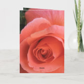 Einzigartige Rose Ehefrau Valentinstag Karte (Rückseite)