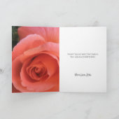 Einzigartige Rose Ehefrau Valentinstag Karte (Innenseite)