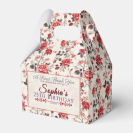 Einzigartige Rose Geburtstags-Gefälligkeitsbox für Geschenkschachtel