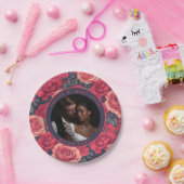 Einzigartige Rose Hochzeiten Teller für Bachelor P (Party)