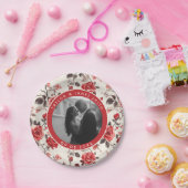 Einzigartige Rose Hochzeiten Teller für Bachelor P (Party)