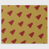 EINZIGARTIGE ROTE GOLD CHRISTMAS TREE WRAP GESCHENKPAPIER (Flach)