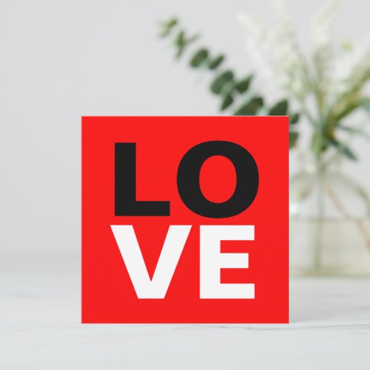 Einzigartige Rote Liebe Romantik (Stehend Vorderseite)