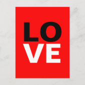 Einzigartige Rote Liebe Romantik Postkarte (Vorderseite)
