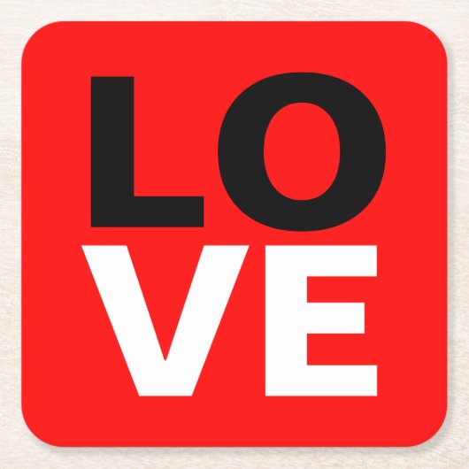 Einzigartige Rote Liebe Romantik Rechteckiger Pappuntersetzer (Vorderseite)