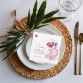 einzigartige Ruben und Rose-Brautparty Geschenkanhänger