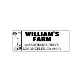 Einzigartige Rücksendeadresse der Hühnerfarm Permastempel (Design)