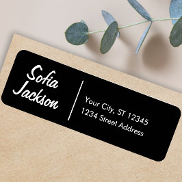 Einzigartige Rücksendeadresse für das Thema Schwar