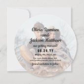 Einzigartige Rundreise mit dem Foto Schwarz & Gold Save The Date (Rückseite)