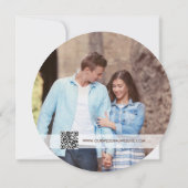 Einzigartige rustikale Hochzeit mit Foto Einladung (Rückseite)