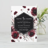 Einzigartige Rustikale Hochzeit Save The Date (Stehend Vorderseite)