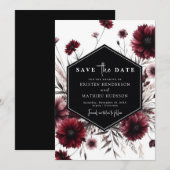 Einzigartige Rustikale Hochzeit Save The Date (Vorne/Hinten)