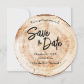 Einzigartige rustikale Hochzeit Speichern Sie den Einladung (Vorderseite)