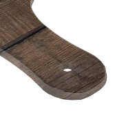 Einzigartige Rustikale Newlyweds Wedding Monogram Schneidebrett (Ecke)