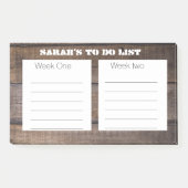 Einzigartige rustikale Organisierte Dinge, um benu Post-it Klebezettel (Vorderseite)