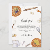 Einzigartige rustikale Süsse Backkuchen Kinderdusc Dankeskarte (Vorderseite)