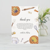 Einzigartige rustikale Süsse Backkuchen Kinderdusc Dankeskarte (Stehend Vorderseite)