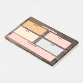 Einzigartige rustikale Tagesorganisatorenaufgaben Post-it Klebezettel (angewinkelt)