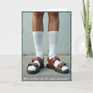 Einzigartige Sandalen-Geburtstagskarte Karte