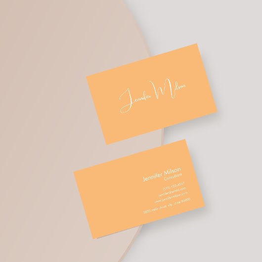 Einzigartige saubere handgeschriebene Skriptpaste  Visitenkarte