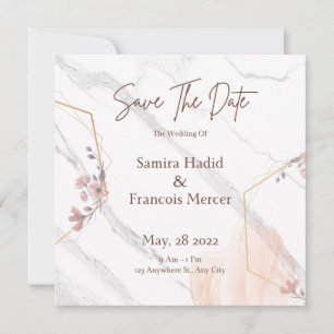 Einzigartige Save-The-Date-Hochzeitseinladung Einladung