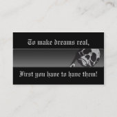 Einzigartige Schädel-Visitenkarte, Visitenkarte (Rückseite)