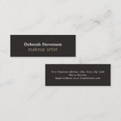 Einzigartige, schlanke, glänzende, graue Visitenka Mini Visitenkarte (Vorne/Hinten)