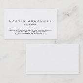 Einzigartige schlichte berufliche Visitenkarte (Vorne/Hinten)