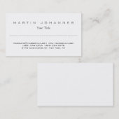 Einzigartige schlichte berufliche Visitenkarte (Vorne/Hinten)