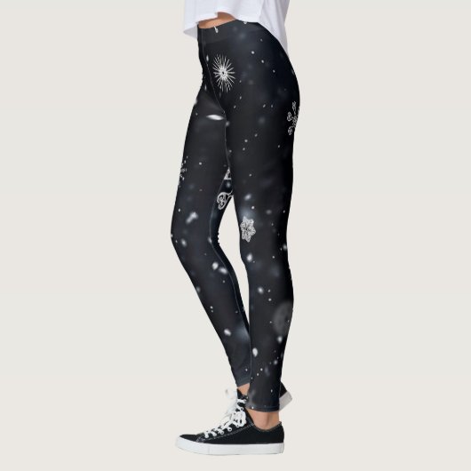 Einzigartige Schneeflocken mit Wintry Leggings (Links)
