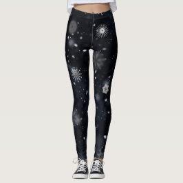 Einzigartige Schneeflocken mit Wintry Leggings