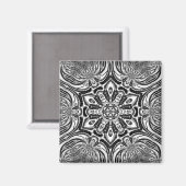 einzigartige schöne Blume Mandala Design Magnet (Vorderseite/Rückseite)